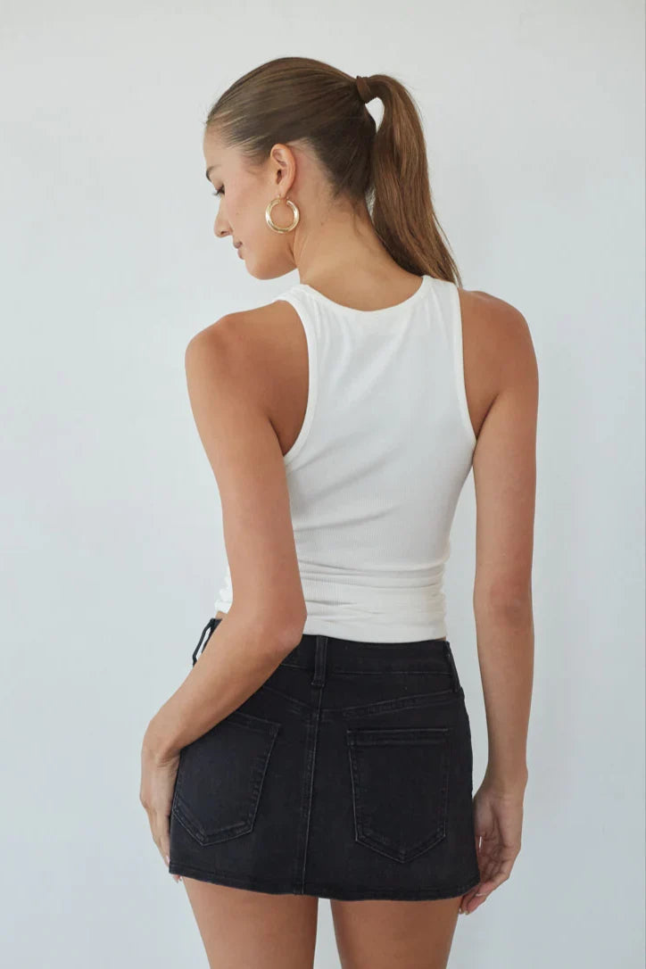 Dasha Micro Mini Denim Skort