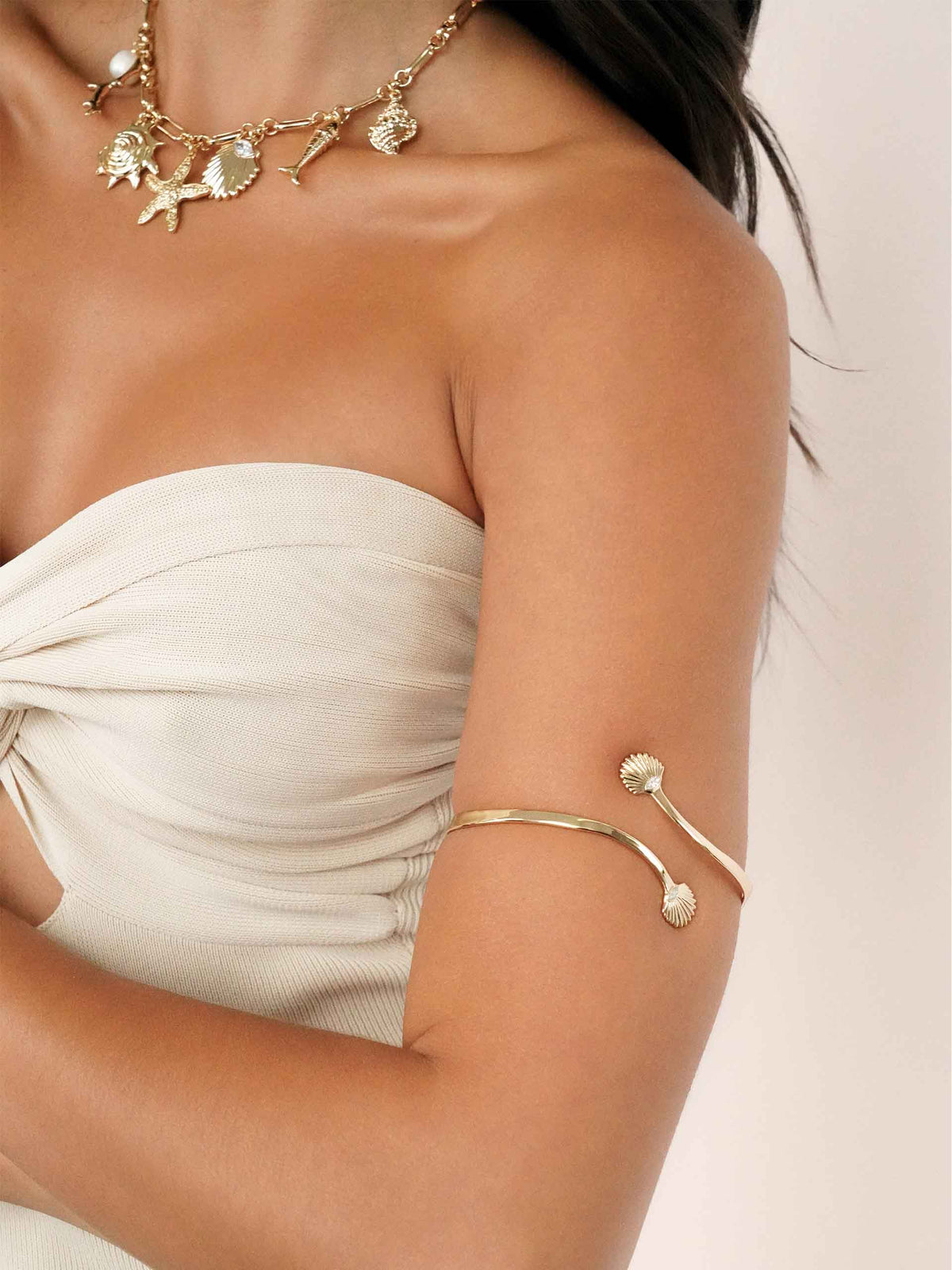 Santorini Shell Arm Cuff
