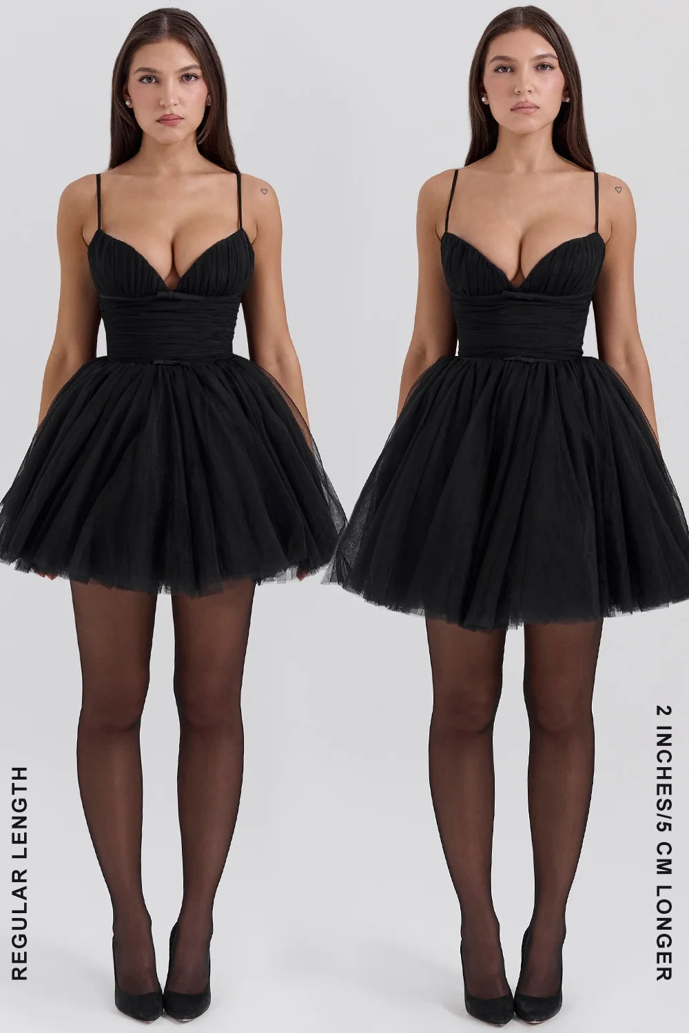 black tulle mini dress sale