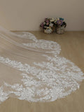 Vintage Lace Cathedral Veil Shaped Bridal Veil Wedding Veil