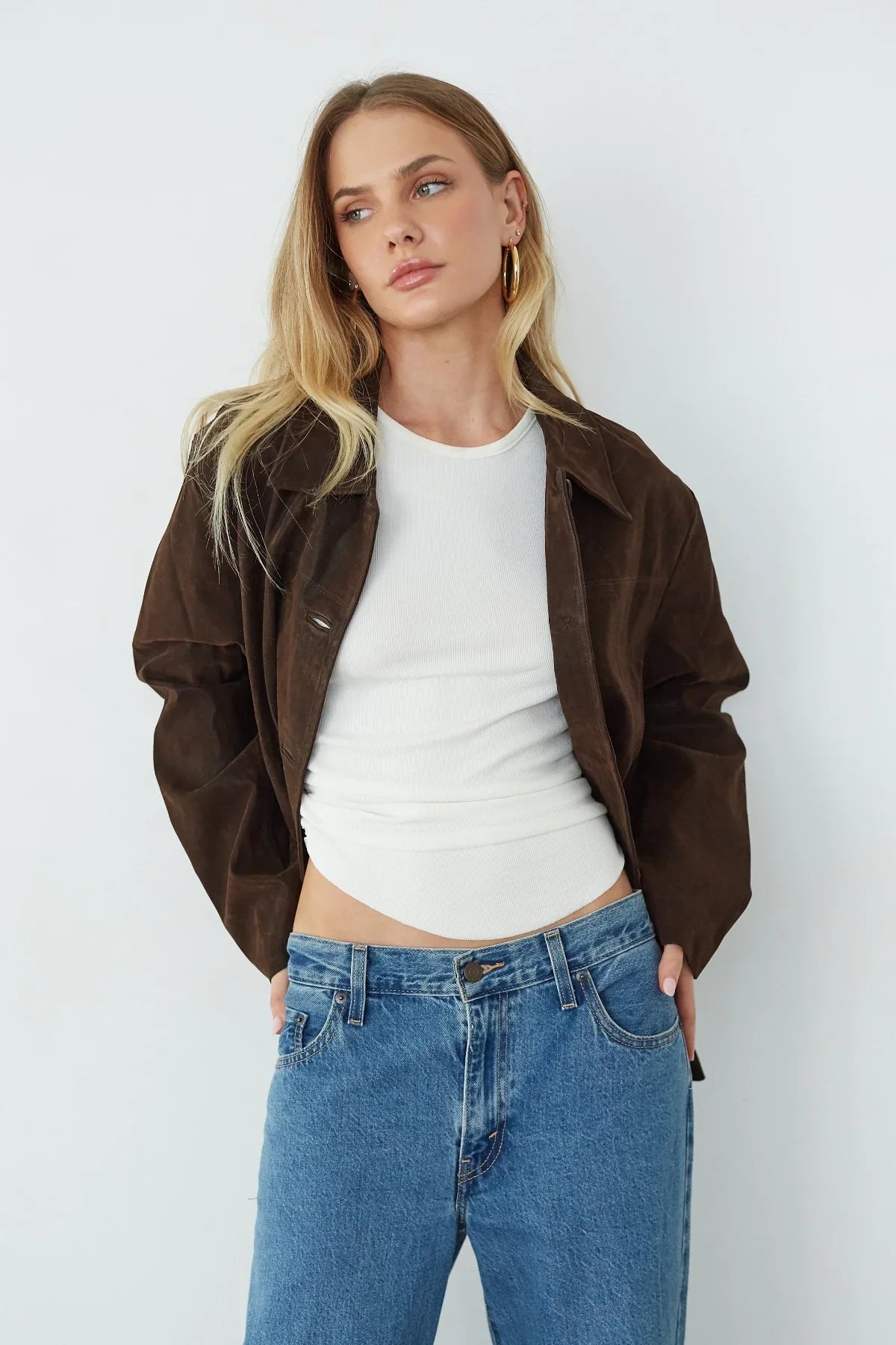 Katniss Oversized Suede Jacket