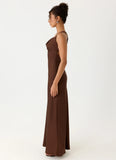 Zandie Maxi Dress Chocolate Torte