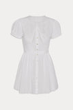 Ivy Cotton Mini Dress White