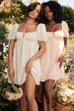 ivory georgette mini dress sale
