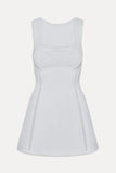Ellie Knit Mini Dress Optic White