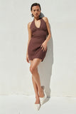 JIANNA MINI DRESS CHOCOLATE