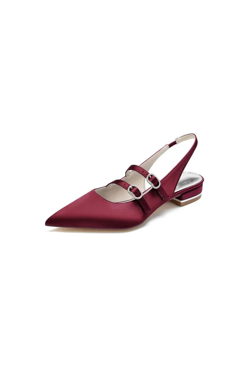 Simple Slingback Pointed Toe Flats