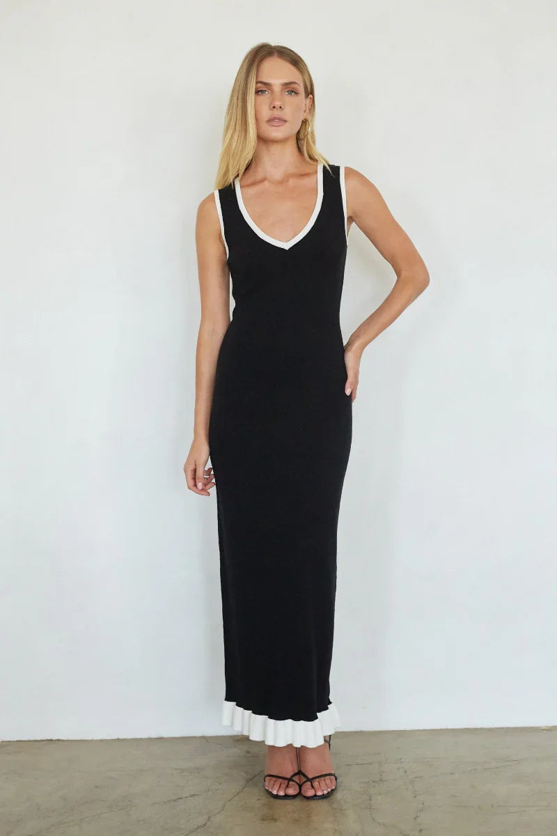 Ruthie Knit Sweater Maxi Dress