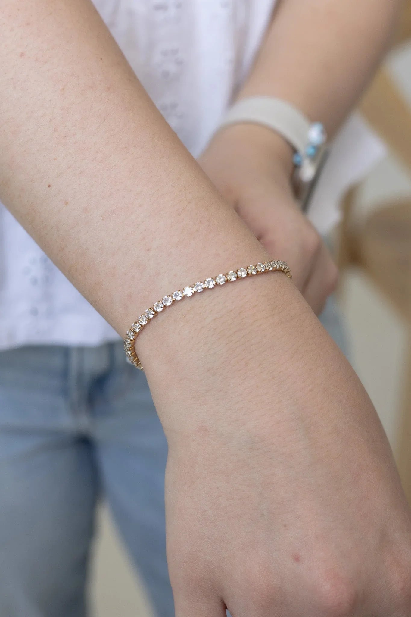 Ella Crystal Tennis Bracelet