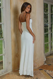 CHARLOTTE BUSTIER SLIP MAXI DRESS IVORY BLACK POLKA