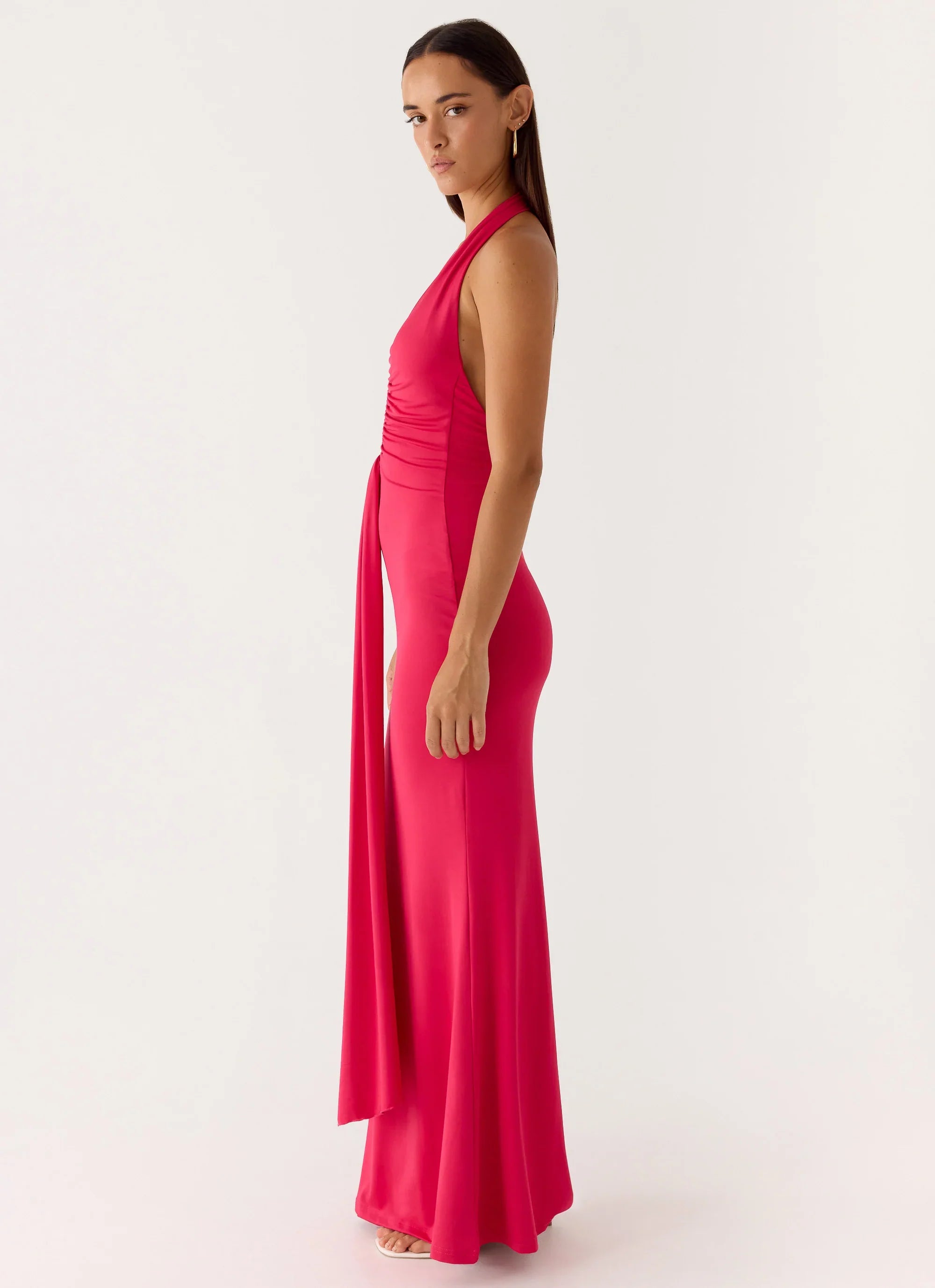 Emiliana Maxi Dress Red Magenta