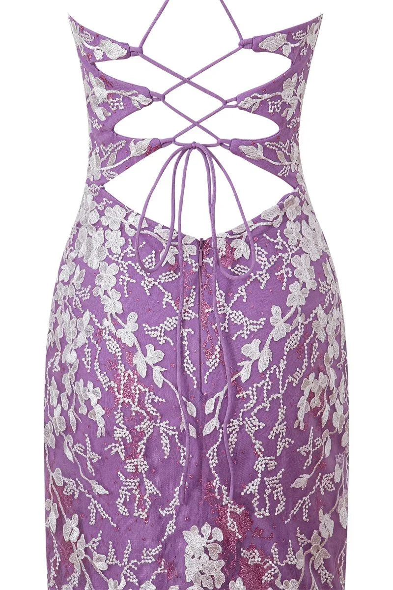 Sheath Short Spaghetti Straps Lace Homecoming Dress