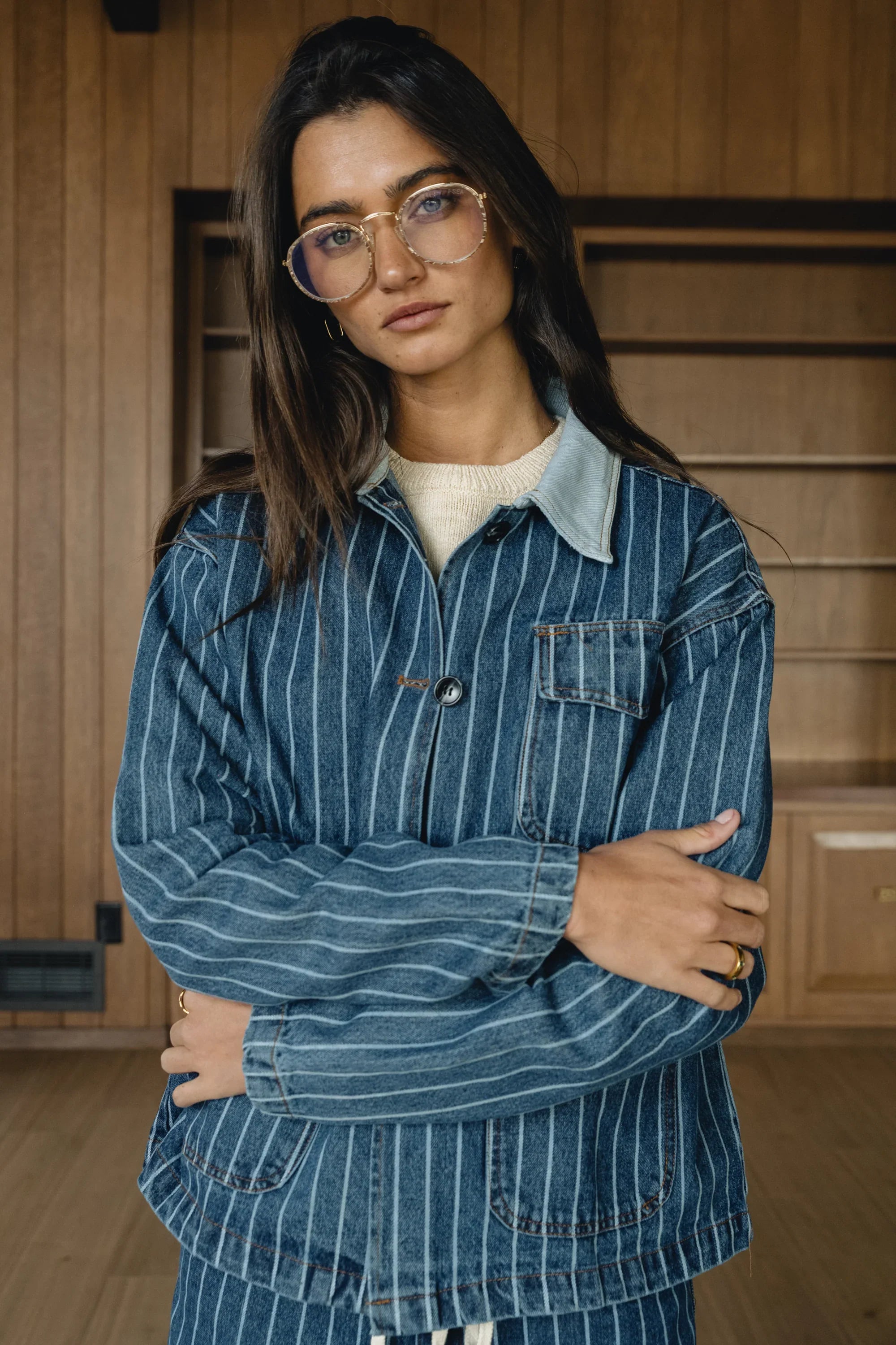 Mina Striped Button Up