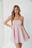 Bella Strapless Babydoll Mini Dress