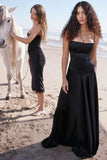 black lace up maxi dress