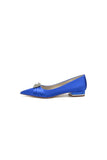 Cocktail Pointed Toe Flats With Crystal