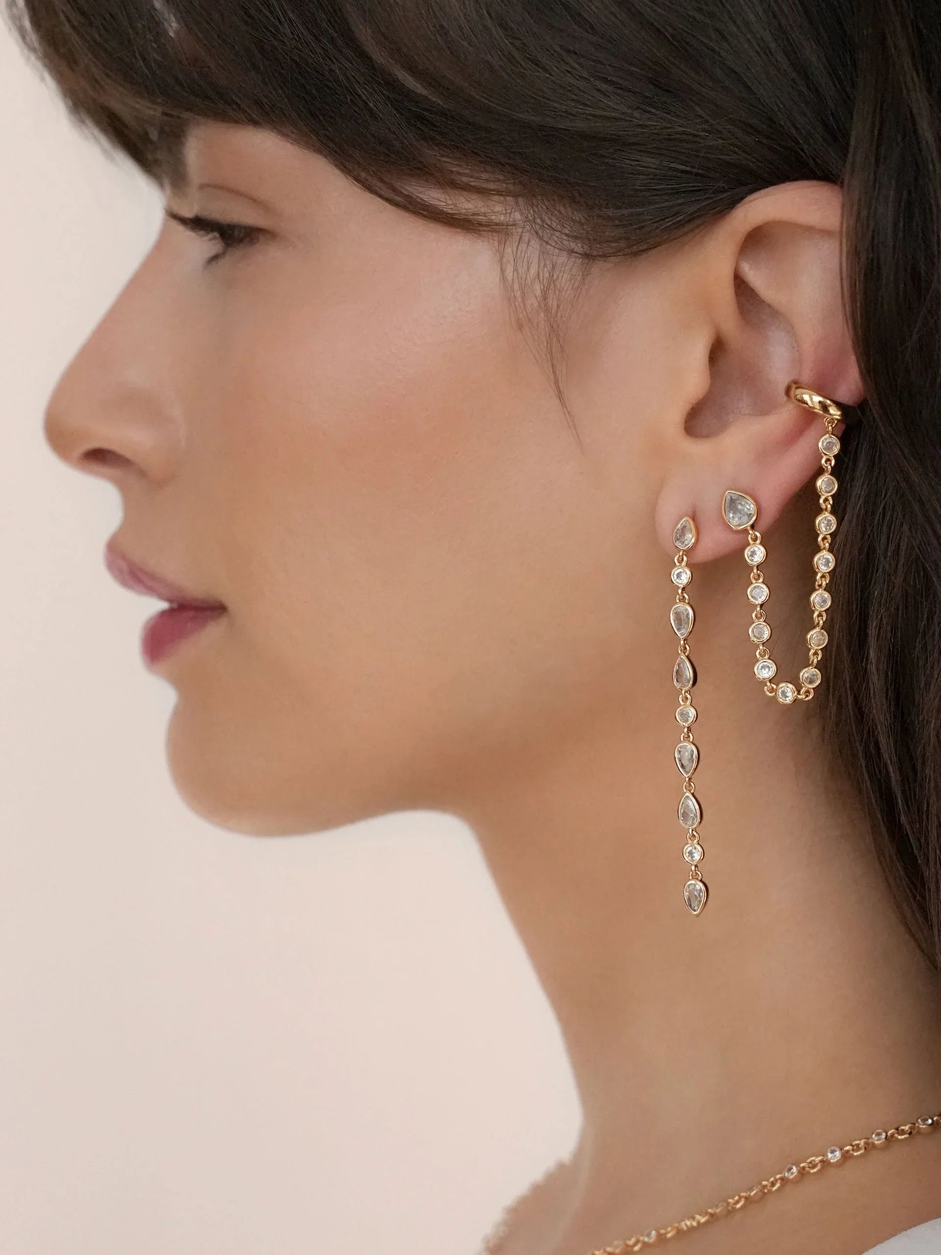 Crystal Rainfall Earrings