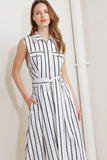 LEXINGTON STRIPE MIDI DRESS