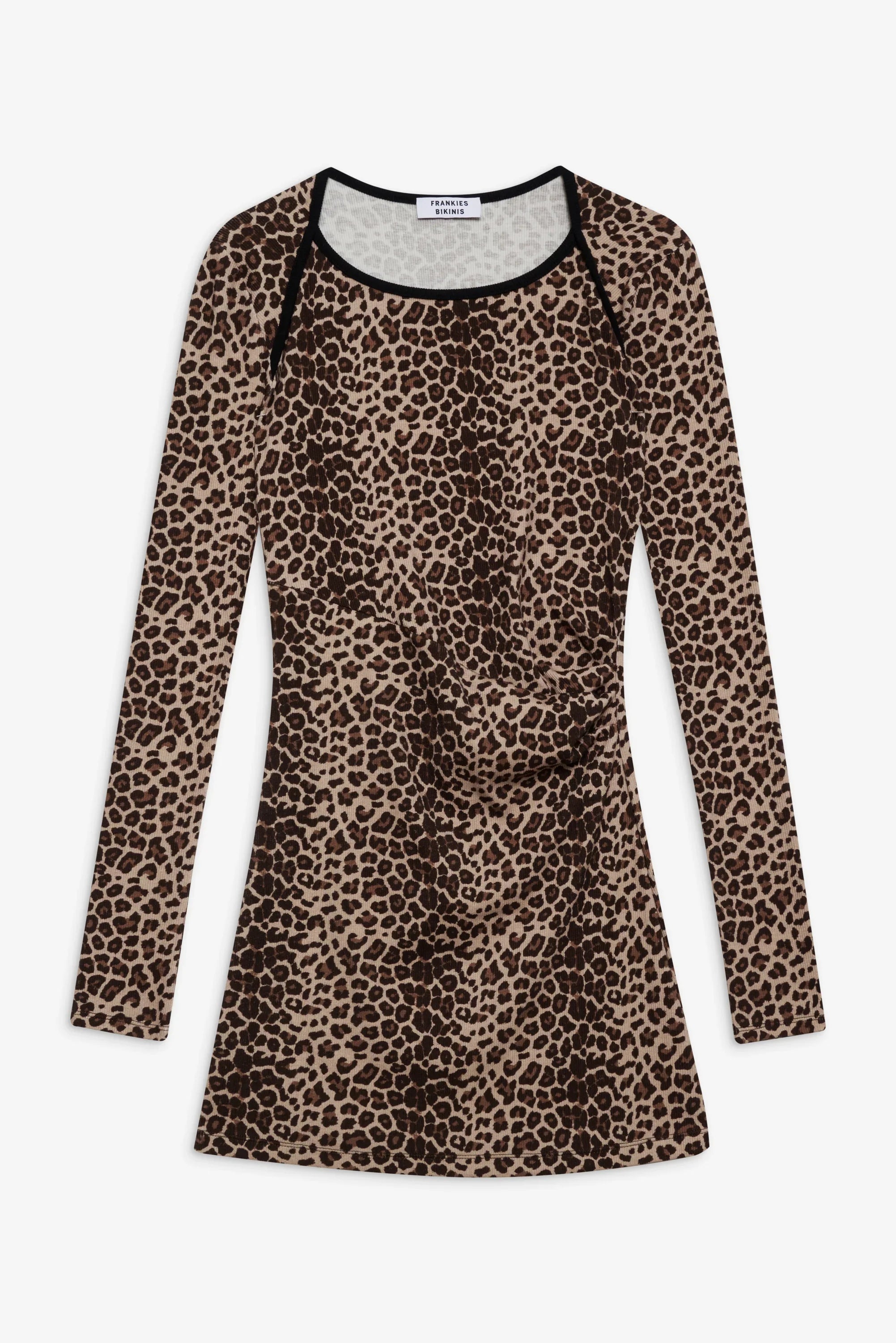 Chelsea Long Sleeve Mini Dress Cheetah