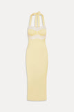 Darcy Satin Midi Dress Whipped Butter