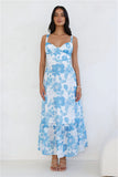 Sky Meet Sea Maxi Dress Blue