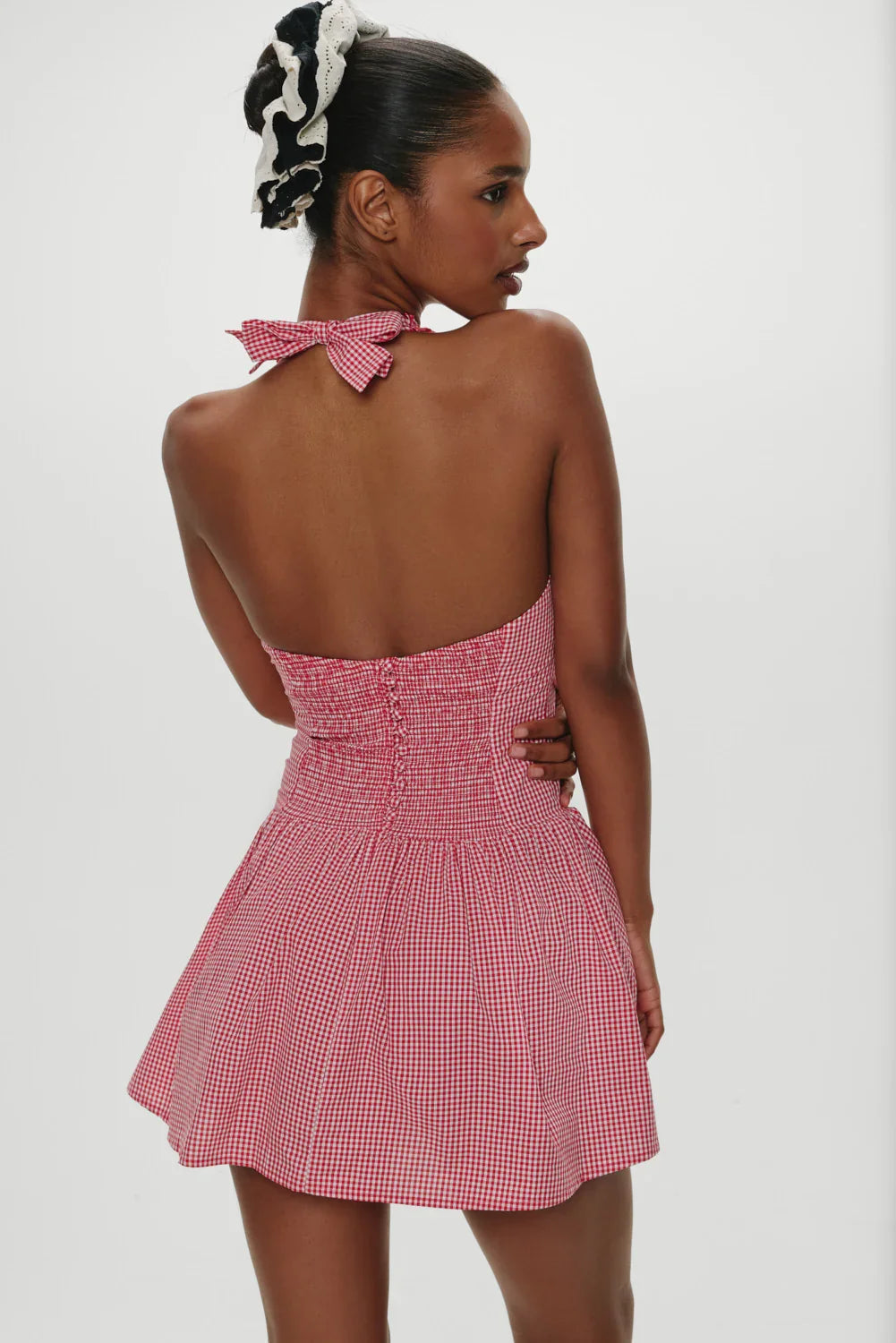 Scout Halter Cotton Mini Dress Picnic Basket