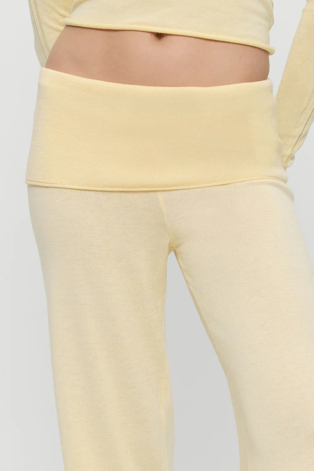 Storm Knit Pants Buttercream