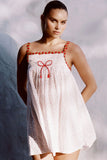Coppola Cotton Babydoll Dress Tiny Berry