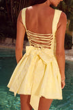 JOELLE MINI DRESS LEMON