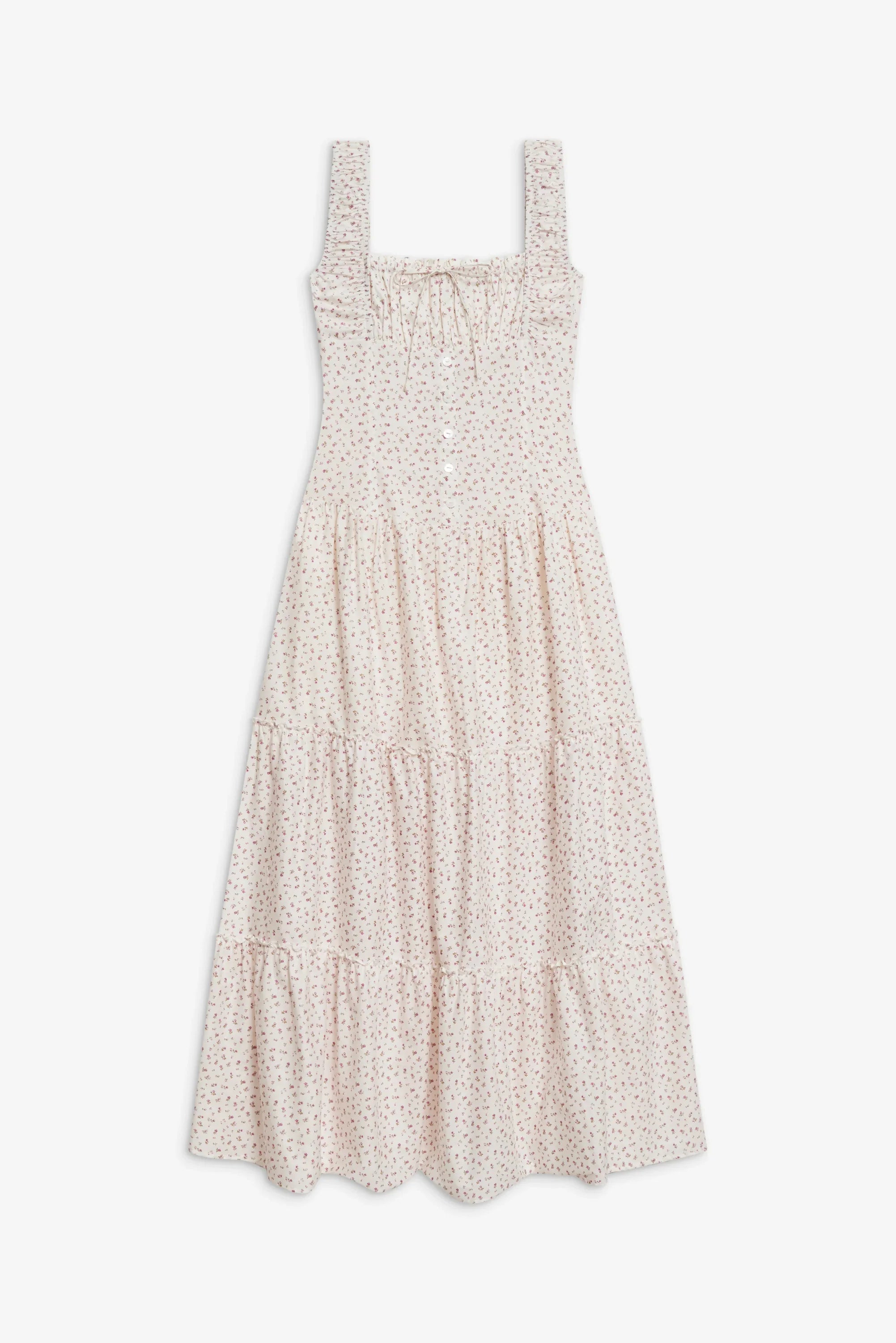 Christabelle Floral Ruffle Maxi Dress Tea Party