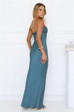 Silken Aurora Strapless Maxi Dress Teal