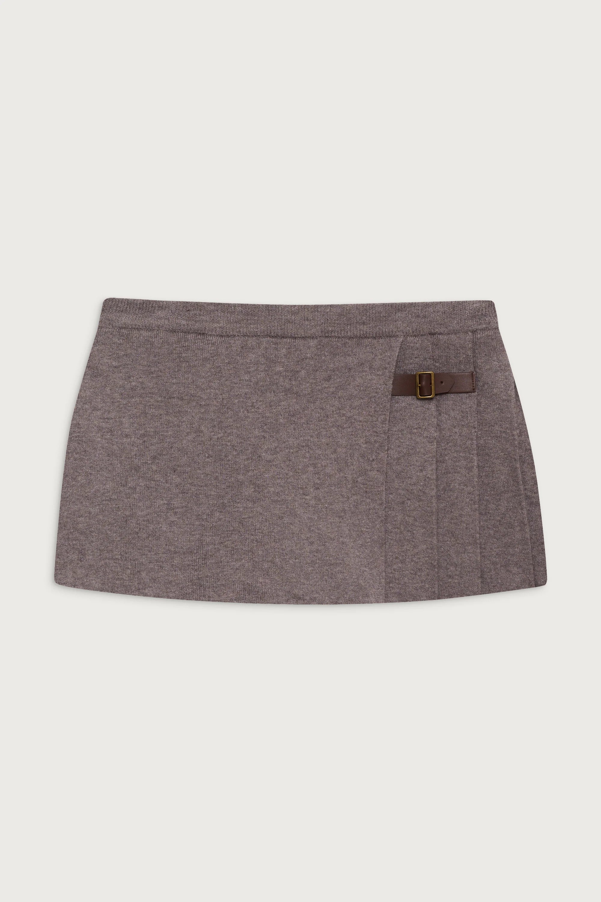 Carver Cloud Knit Pleated Skort Dark Pearl