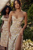 peony print midi sundress