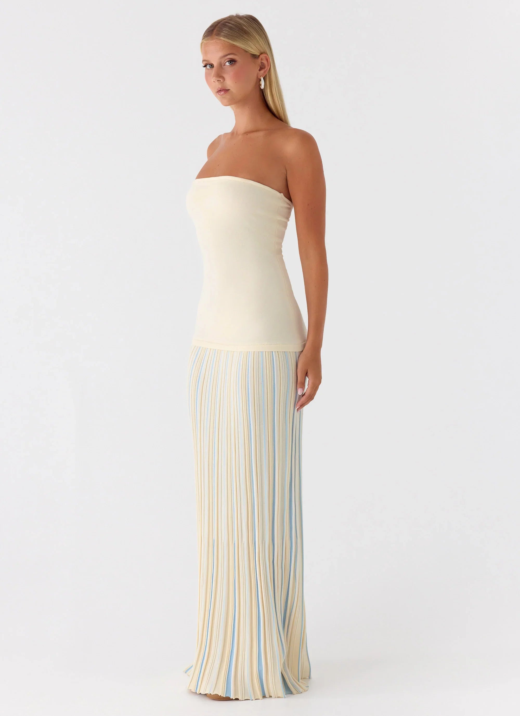 Otillie Knit Maxi Dress Yellow