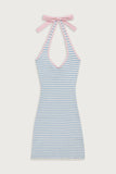 Dolly Knit Mini Dress Cloud Stripe
