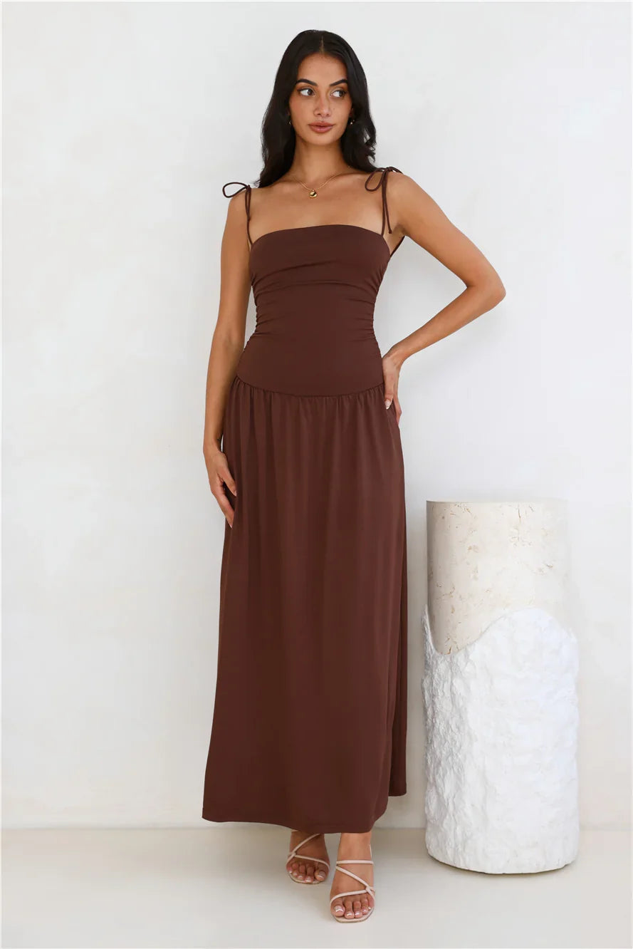 Dream Strides Maxi Dress Brown