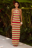 AKAYLA MAXI DRESS RED MULTI
