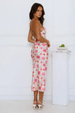 Summertime Dream Satin Midi Dress Floral