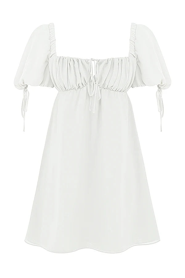 ivory georgette mini dress sale