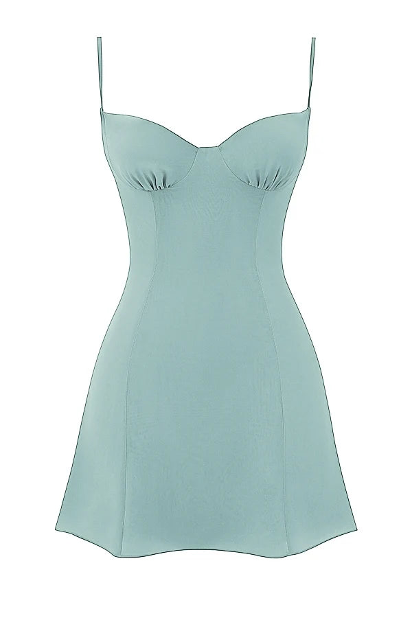 light jade mini dress