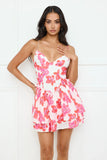 Floral Freshness Mini Dress White