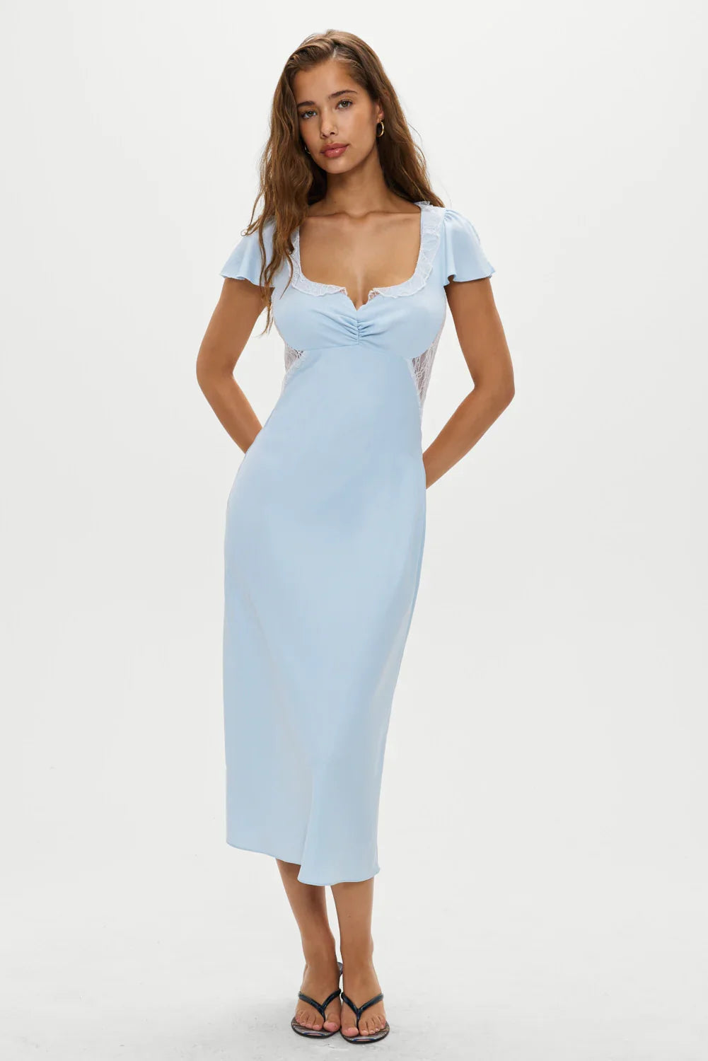 Delicate Lace Midi Dress Angels Breath