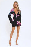Twilight Bloom Dream Long Sleeve Mini Dress Floral