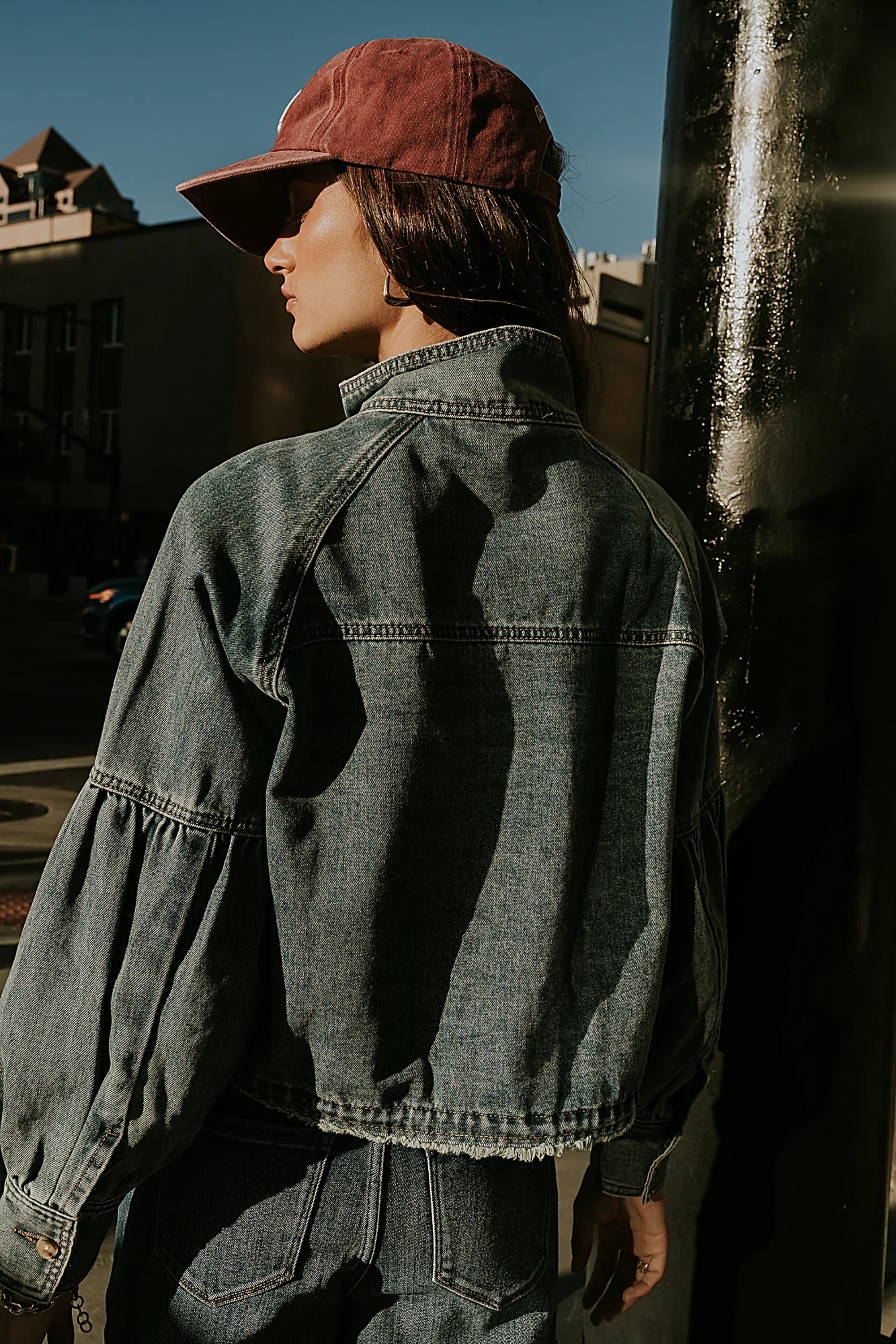 Sasha Denim Jacket in Medium Wash