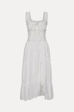 Keepsake Cotton Ruffle Maxi Dress Daisy White
