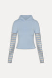 Marina Knit Hoodie Lighthouse