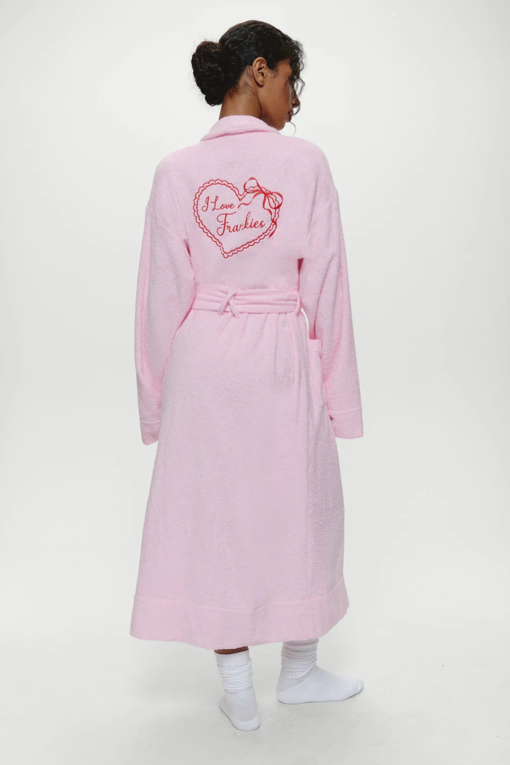 Valentine Terry Robe Bouquet Pink
