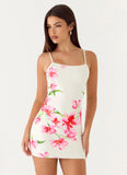 Zabrina Mini Dress Ivory Reef