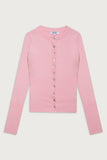 Lenon Cloud Knit Button Up Cardigan Valentine Pink