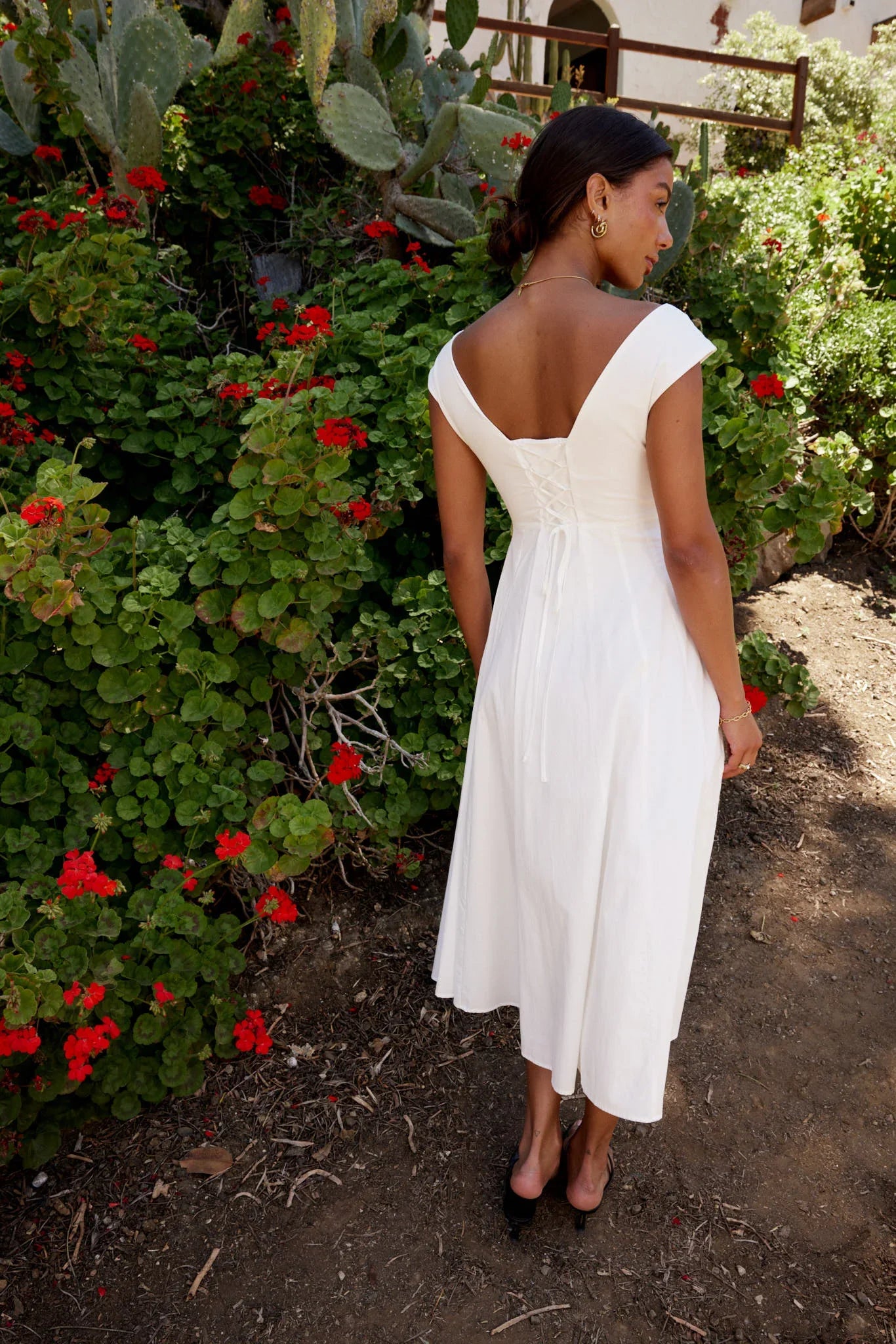 Colin Midi Dress in Cream